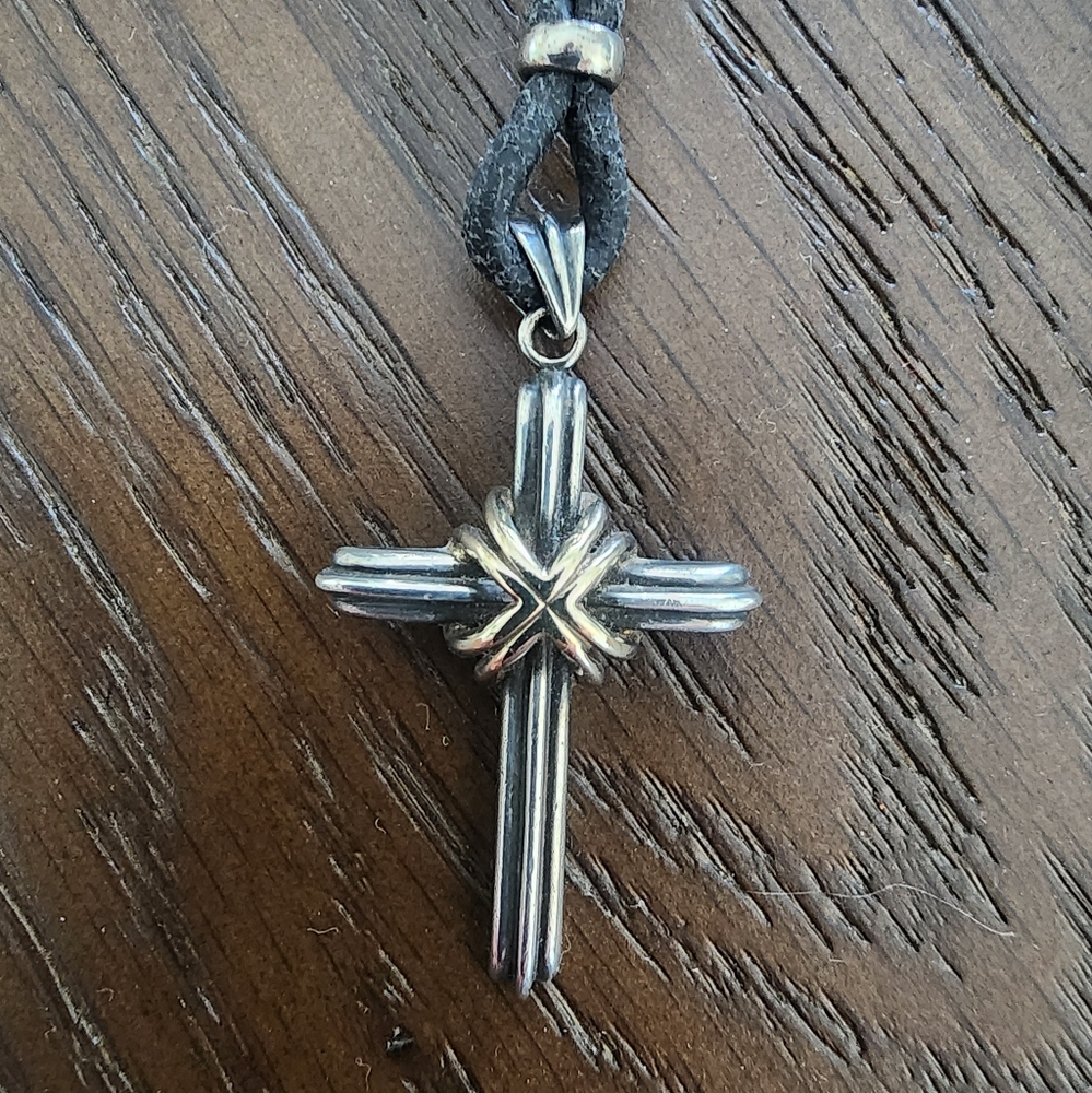 Silver Cross Pendant Necklace